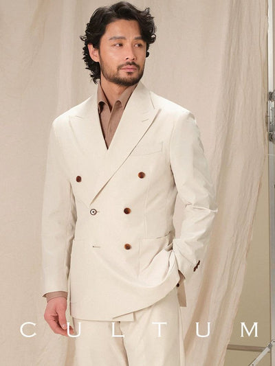 [CULTUM] Quick-Dry Double-Breasted Suit Set
