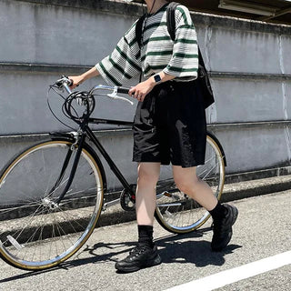 nylon cargo half pants