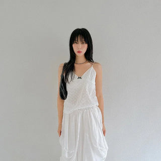 Punching Ribbon Sleeveless Camisole