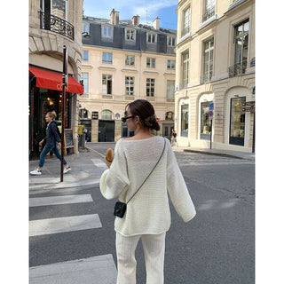 Oversized Boat Neck Knit