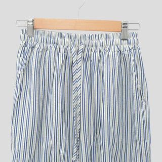 Elastic waist striped pants