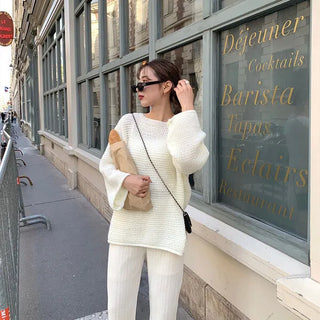 Oversized Boat Neck Knit