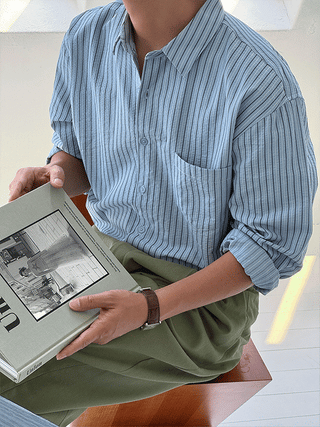 Cohen Seersucker Stripe Shirt