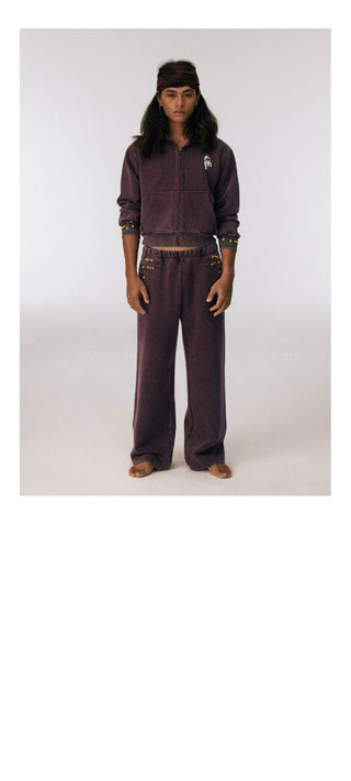 [CONP] Jamaica Beaded Zip-Up Sweatshirt