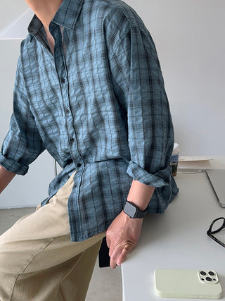 Koba Wrinkle Check Shirt