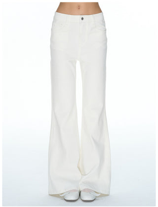 [NECY] Noir Sculptural Flare Pants (2color)