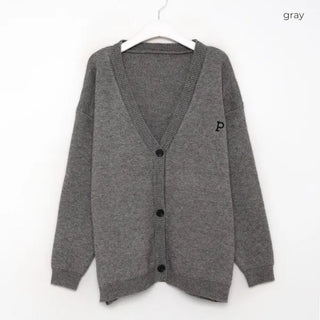 P Lettering Cardigan