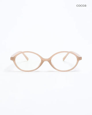 Slim oval frame glasses