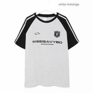 Y2K Overfit Uniform Raglan T-Shirt