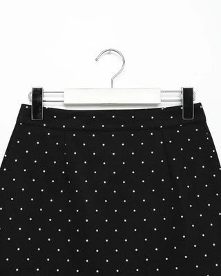 Polka dot mini skirt