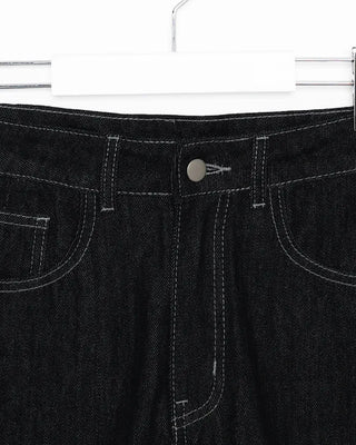 Stitch Low Short Denim Pants