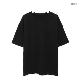 Back lettering point short-sleeved T-shirt