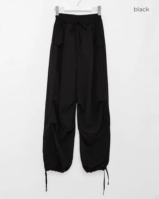 Nylon wide Joker pants