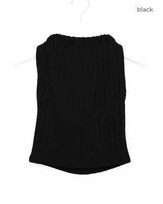 Knit halter neck gathered camisole