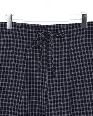 Super Wide Check Seersucker Pants