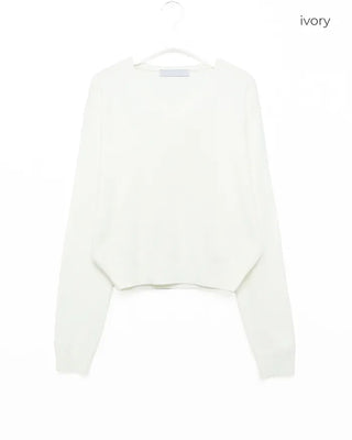 Colorful V-neck knit