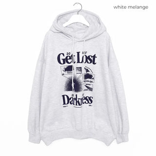 DARKNESS Print Hooded Sweatshirt
