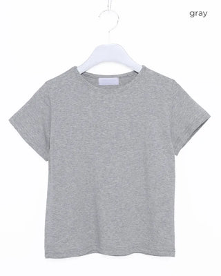 Modal cropped short-sleeved T-shirt
