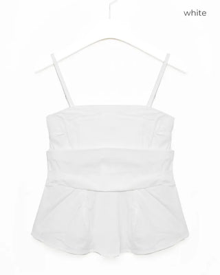 Drape bustier blouse