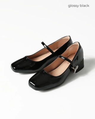 Mary Jane Cubic Loafers