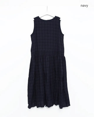 Checked long dress