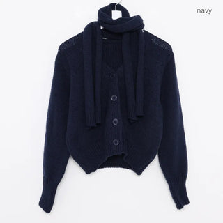 Scarf cardigan