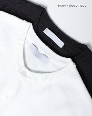 Round neck basic cardigan