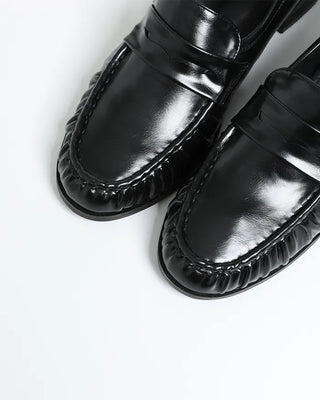 Shirring loafers