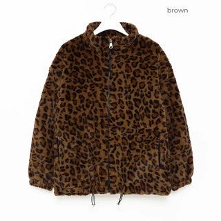 Leopard fur jacket