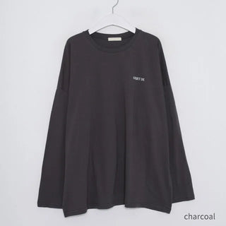 Vegetable print long-sleeved T-shirt