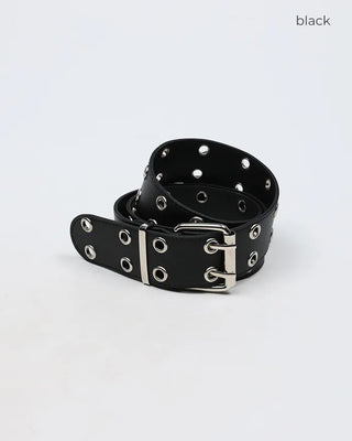 Double eyelet belt