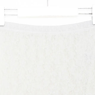 Lace flared long skirt