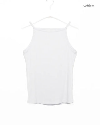 Simple ribbed slim American camisole