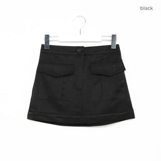 Front pocket mini skirt