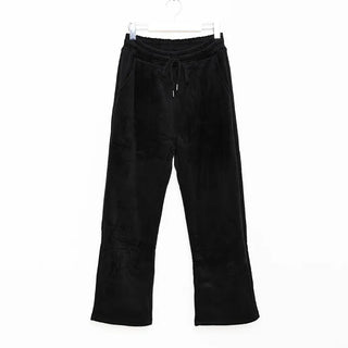 Corduroy half-zip pullover and pants set