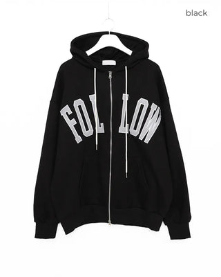 FOLLOW Logo Hooded Sweatshirt