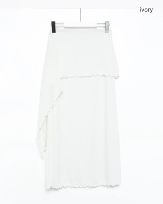 Frilled layered skirt