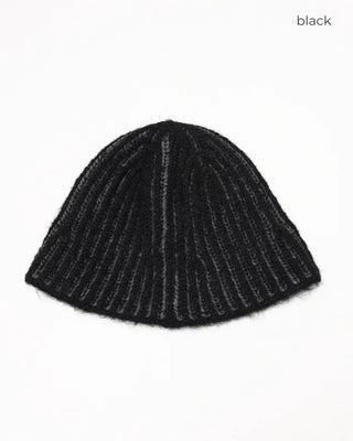 Rib knit beanie