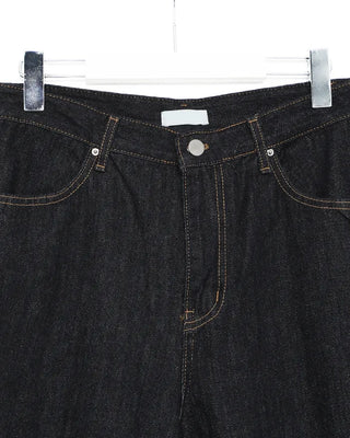 Yellow Stitch Wide Rigid Jeans
