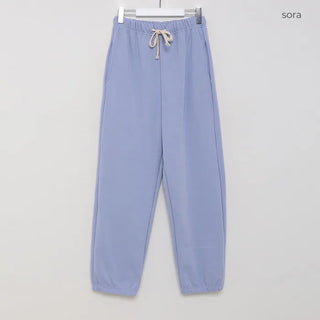 Brushed jogger pants