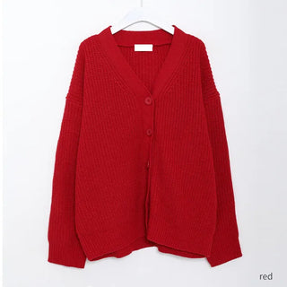 Oversized Collar Cardigan