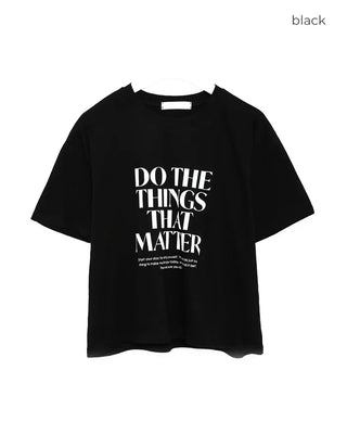 Lettering Basic T-Shirt