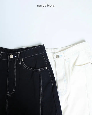 Curved Sage Wide Pants