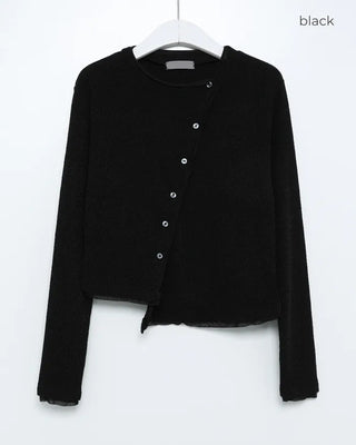 Asymmetrical Layered Cardigan