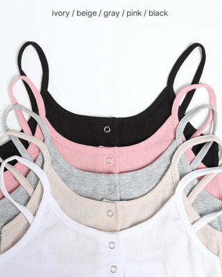 Button Rib Camisole