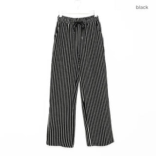 Striped wide-leg pants