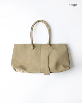 Suede Big Shoulder Tote Bag