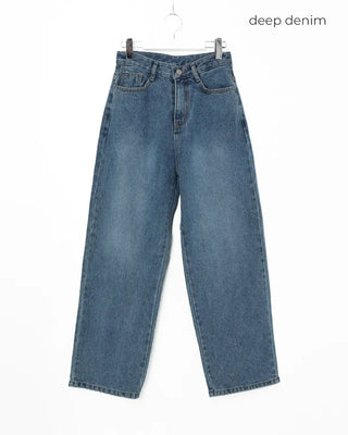 Wide-fit denim pants
