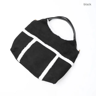 Sheepskin tote bag