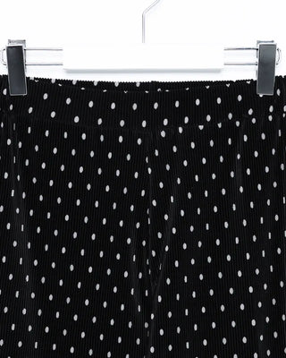 Polka Dot Bootcut Ribbed Pants